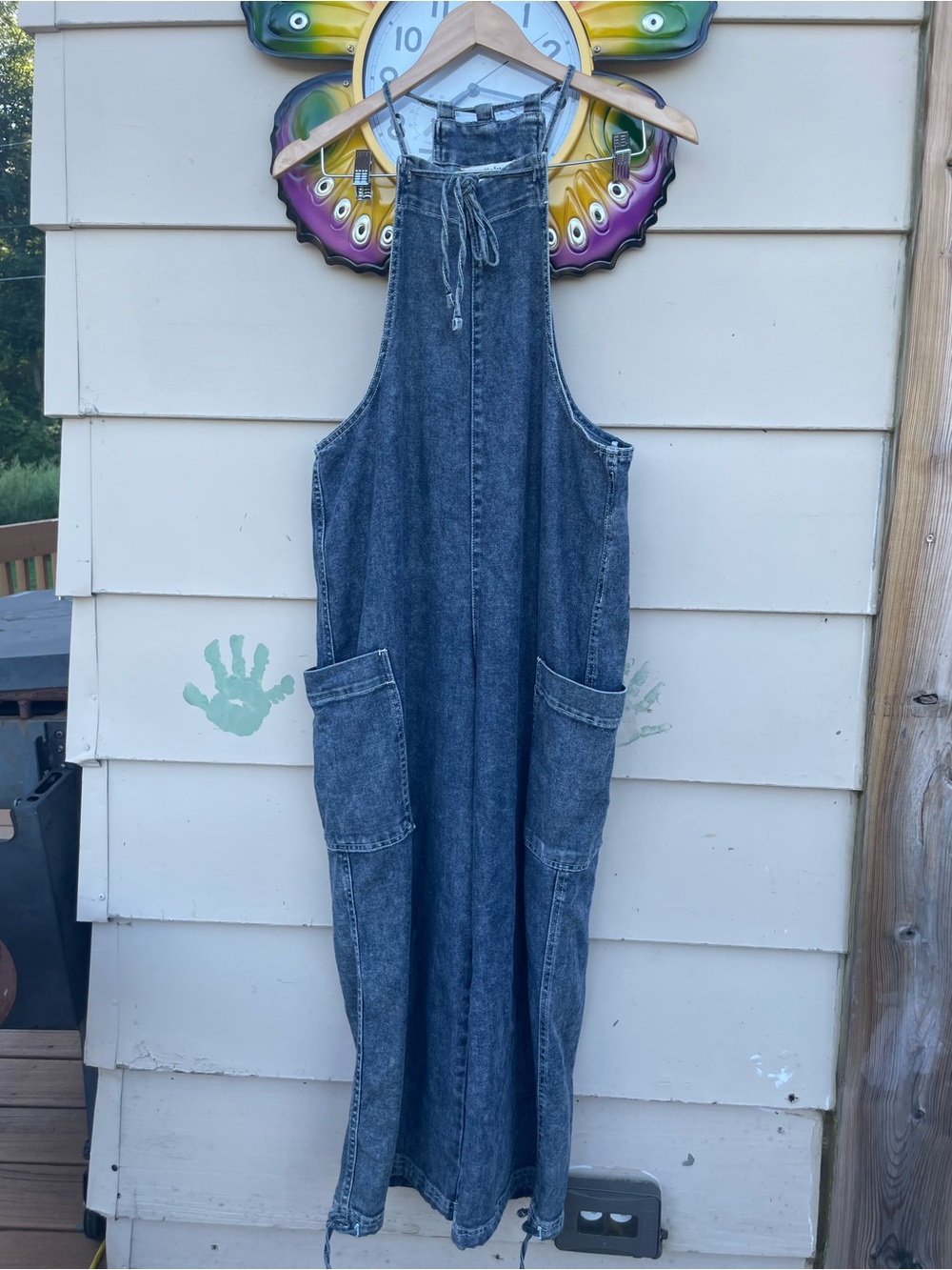 Vanilla Star Dark Denim Wide Leg Jumper